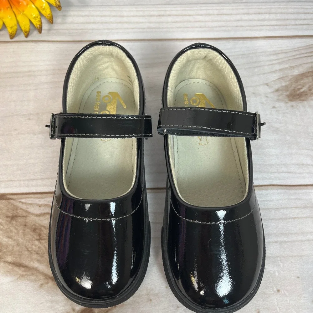 See Kai Run Lucia Black Patent Mary Jane Shoes Kids Girls NIB New Fall School 12